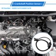 thumbnail image 2 of Unique Bargains 1 Pc Crankshaft Position Sensor for Seat Leon I Hatchback 1.4 1.6 16V 2000-2006 Sturdy Metal Plastic Black Engine Crank CKP Sensor, 2 of 6