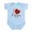 Sky Blue, variant on CafePress - I Heart Poppa Infant Bodysuit - Baby Light Bodysuit, Size Newborn - 24 Months