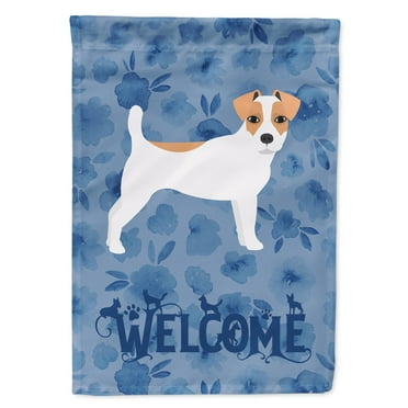 Carolines Treasures CK6086CHF Jack Russell Terrier Welcome Flag Canvas House Size Large multicolor