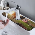 thumbnail image 7 of Xecao Country Farm Morning Rooster for Kitchen Sink Splash Guard Faucet Mat , Faucet Guard & Draining mat, (15" X 5.5" ), 7 of 7
