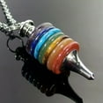 thumbnail image 2 of K-KED 3pcs 7 CHAKRA Natural Energy Stone Layered Pendulums Pendant Necklace Healing, 2 of 2