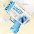 thumbnail image 3 of Máquina Burbujas Bazooka Eléctricos Jabón Gatling 32 Agujeros () Azul, 3 of 8