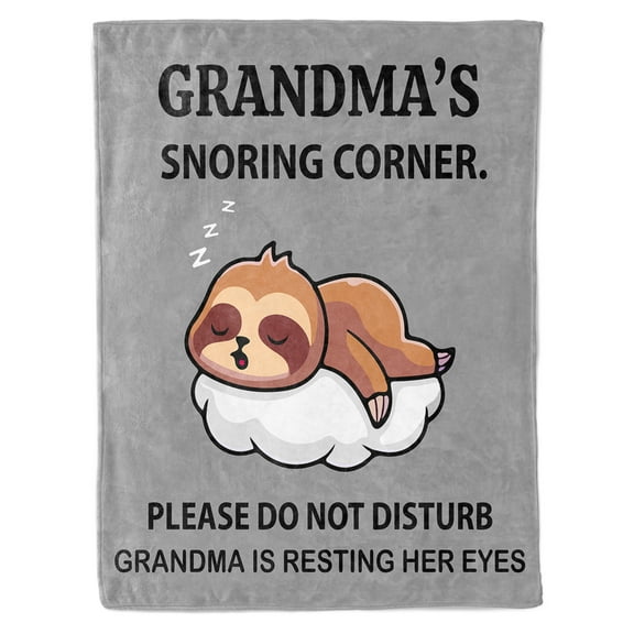 Qiushi Grandma Gifts Blanket, Best Grandma Birthday Gifts Ideas, Great Gifts for Grandma, Grandmother Nana Gifts from Grandkids on Mothers Day Christmas Throw Blanket 50x60"