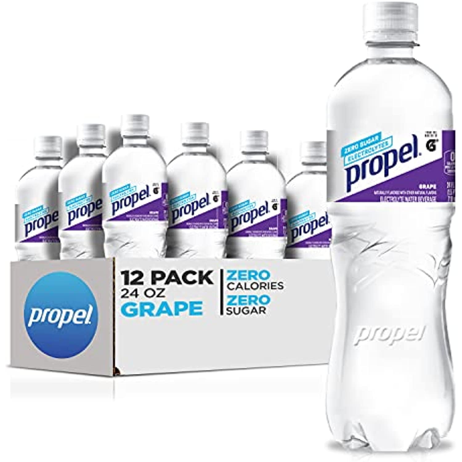 Propel, Grape, Zero Calorie Water Beverage With Electrolytes & Vitamins