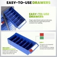 thumbnail image 4 of Space Saving 75 Drawers Parts Cabinet, Smooth Sliding Hardware Organizer, Load-bearing Small Parts Storage Bin, Tool Accessories Arrangement Cabinet for Research Lab Material Room Workshop, 4 of 6