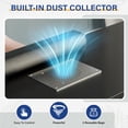thumbnail image 4 of Ktaxon Nail Desk with Electric Dust Collector, Rattan Manicure Table for Nail Techs, Black Salon Station, 4 of 7