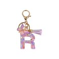 thumbnail image 2 of Llavero Moda Mariposa Borla Colgante Alfabeto Inglés Llavero Llavero R perfke Encanto llavero, 2 of 9
