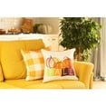 thumbnail image 1 of 18 Po Saison d'Automne Citrouille Vichy Coussin Housse&44; Multicolore - Lot de 2, 1 of 1