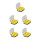 thumbnail image 1 of Advancent Caja de pastillas Contenedores de viaje portátiles Mini porta medicinas Diseño de compartimento A prueba de humedad Alta capacidad azul oscuro seis celdas 5piezas, 1 of 6