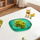 thumbnail image 5 of Juego de platos de cena cuadrados de PET transparente | Paquete de 4 platos ligeros para servir frutas y verduras | Vajilla apilable transparente que ahorra espacio | Uso de la sala de estar de la, 5 of 7