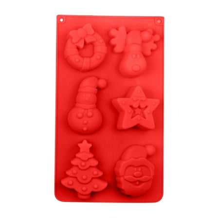 

Christmas Silicone Molds For Baking Jelly Soap Candy Cane Chocolate Candy Molds