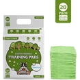 thumbnail image 2 of Pogi's Dog Training Pads with Adhesive Sticky Tabs (20-Count) (24x24in) - Large Puppy Pads, Earth-Friendly Dog Pads, Plant-Based Puppy Pee Pads for Dogs - Puppy Supplies for Small to Large Sized Dogs, 2 of 9