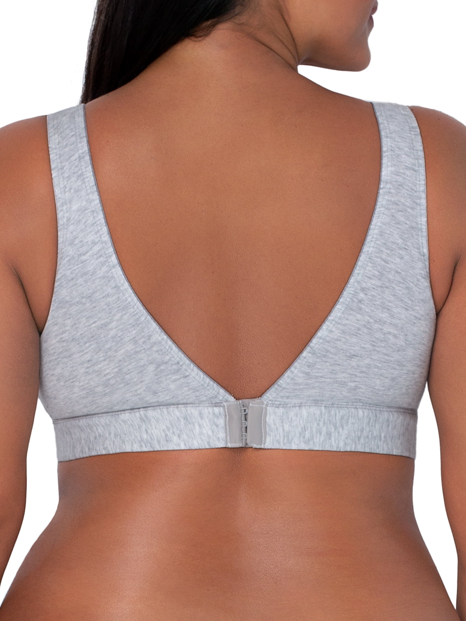 Fruit of the Loom Women’s Back Smoothing Full Coverage Wireless Bralette, 2-Pack, Style FT842A