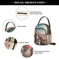 thumbnail image 4 of ALAZA Chain Crossbody Bags for Women Pink Rose Flowers on Beach Shoulder Handbag Phone Purse, 4 of 5