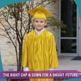thumbnail image 6 of Endea Graduation Shiny Gold Graduation Cap and Gown for Pre-school, 6 of 7
