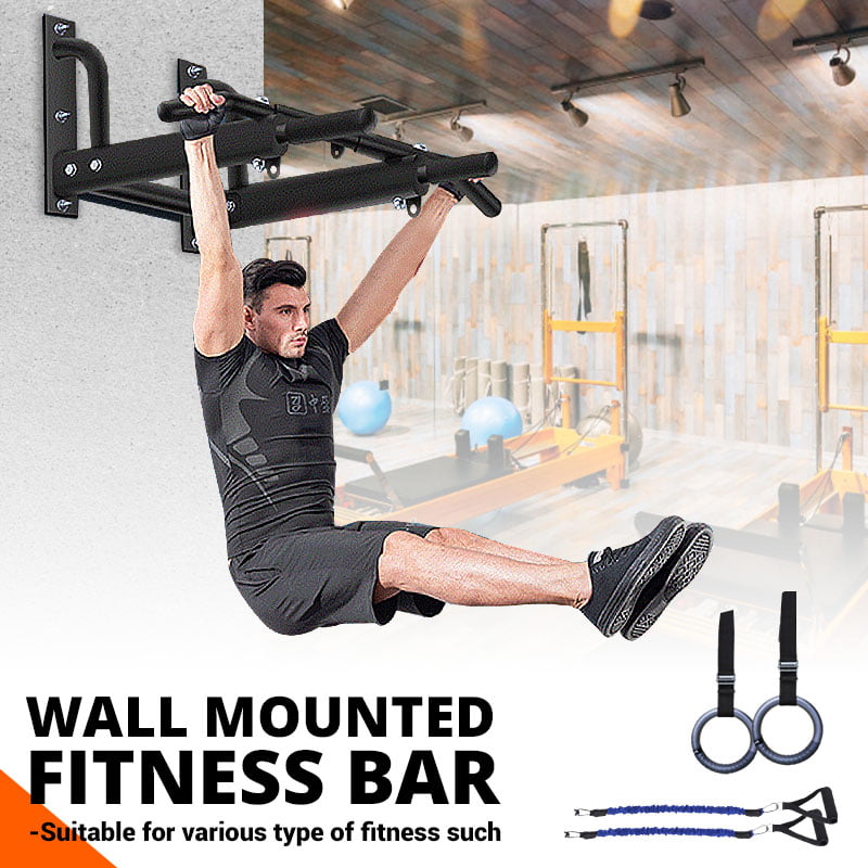 Punch Bag Bracket Chin Pull Up Bar Wall Mount Gym Outdoor Fitness Boxing MMA