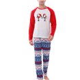 thumbnail image 1 of Conjunto cálido de Navidad para padres e hijos, pijama estampado para el hogar, conjunto de papá de dos piezas Fridja  nalpqowj26097, 1 of 9