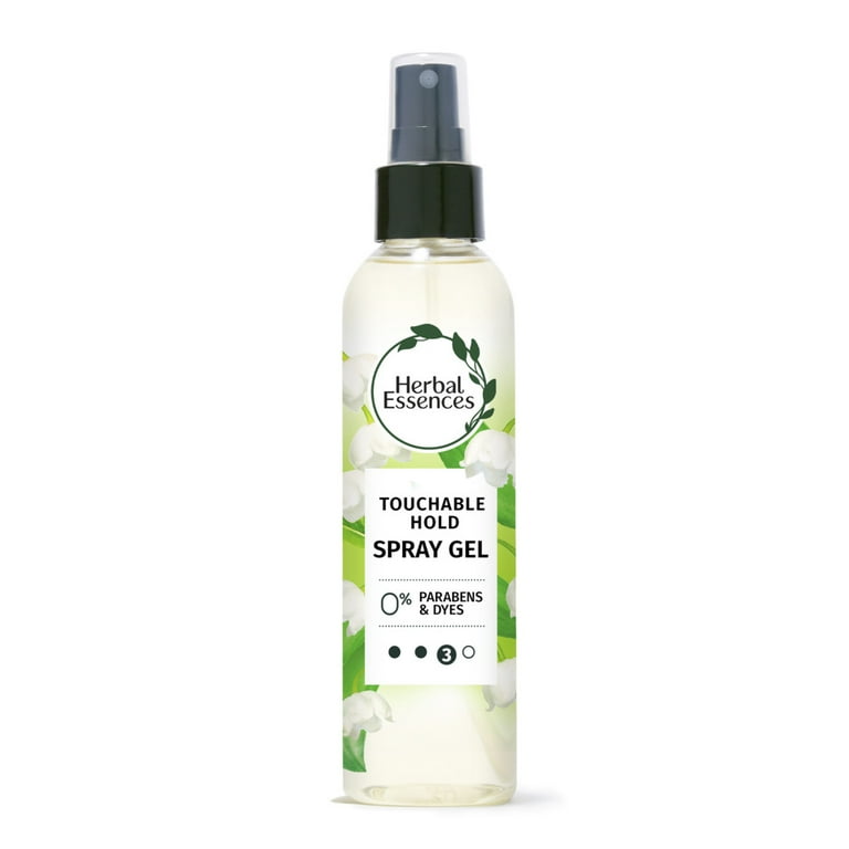 2 pack) Herbal Essences Touchable Spray Hair Gel for Frizz Control