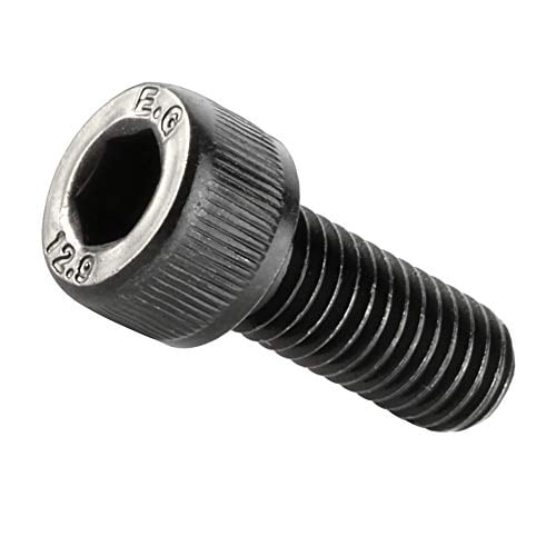 M8-1.25 x 60mm (10mm to 120mm Available) Socket Head Cap Screws, Allen Socket Drive, 12.9 Alloy Steel, Full Thread, Black Oxide, 10 PCS M8 x 60mm (10 PCS)