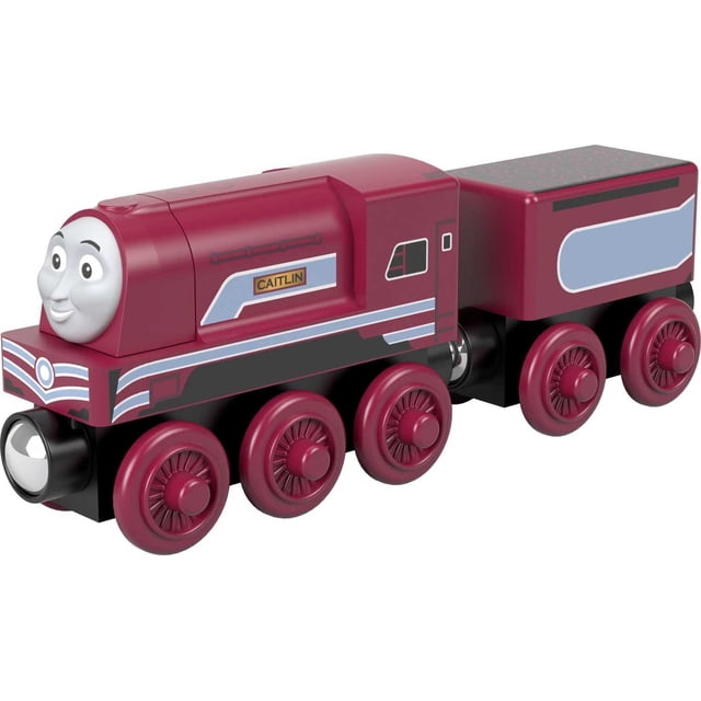Toy Train Thomas & Friends Wood Caitlin con vagón de carga Tender