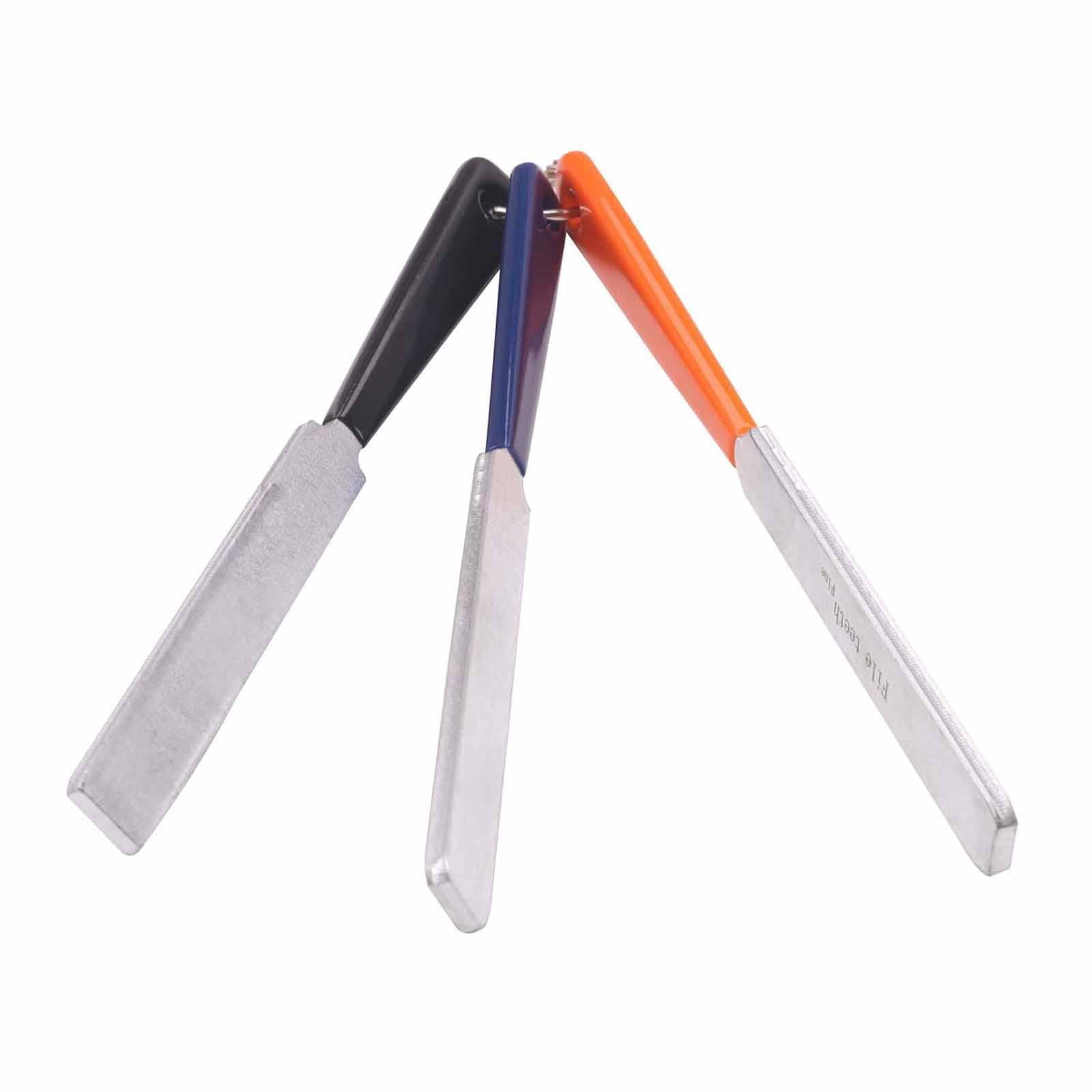 LeeQinersw 3Pcs Electric Guitar Nut File Set Luthier Tools Polishing Nut Slotting files
