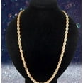 thumbnail image 3 of 10K Real Yellow Gold 4mm Necklace Gold Rope Chain, 3 of 7