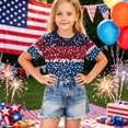 thumbnail image 6 of CCRFTGI American Flag Shirts for Kids Boys Girls Size 7 Patriotic 4th Of July Cute Tops American Flag Stars Outfits July 4th Celebration Summer Shirts Festival Tee Tops Navy 12-13 Years, 6 of 6
