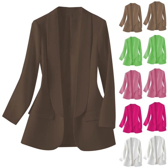 Women's Blazer Women's Suit Jacket Long Sleeve Solid Color for Work Office Casual - Stylish Comfortable Women's Blazer