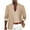 Khaki, variant on Men's Lightweight Knit Blazer Casual Suit Jacket One Button Unlined Sports Coat Business Linen Sport Jacket