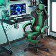thumbnail image 2 of Huracan Gaming Chair with Footrest and Massage, Ergonomic High Back Office Gamer Chair for Adults, Swivel Computer Chair with Lumbar Support and Headrest, 2 of 7
