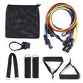 thumbnail image 3 of Tignapoo 11-Piece Resistance Band Kit with Adjustable Tension, Cushioned Handles, Ankle Straps, Door Anchor, and Portable Mesh Bag for Full-Body Workouts Anywhere, 3 of 6