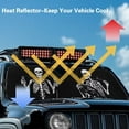 thumbnail image 4 of Uorisanigo Skull Print Windshield Sunshade Heat Shield Sun Shade Sun Visor Mat for Jeep Wrangler JL/JLU 2018-2024 & Jeep Gladiator JT 2020-2024 Window Shade Protection, 4 of 7