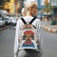 thumbnail image 7 of FORMRS Mini Backpack Purse for Women Quilted Travel Daypack Casual Shoulder Bag, Cute Dog Artist, 7 of 7