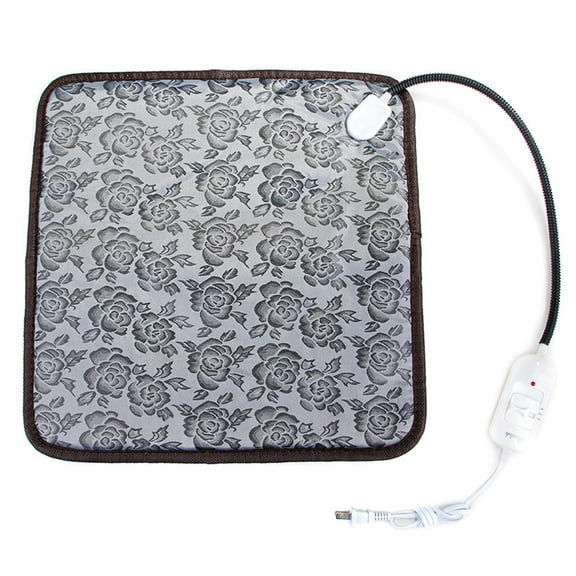 Ycandiee Electric Heating Pad for Dogs and Cats, Adjustable Dog Warm Bed Mat, Heated Pad for Pets Deds Blankets and Kennel 17.7inx17.7in