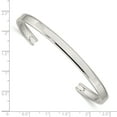 thumbnail image 2 of Sterling Silver 5.25mm Fancy Cuff Bangle Bracelet QB101, 2 of 2