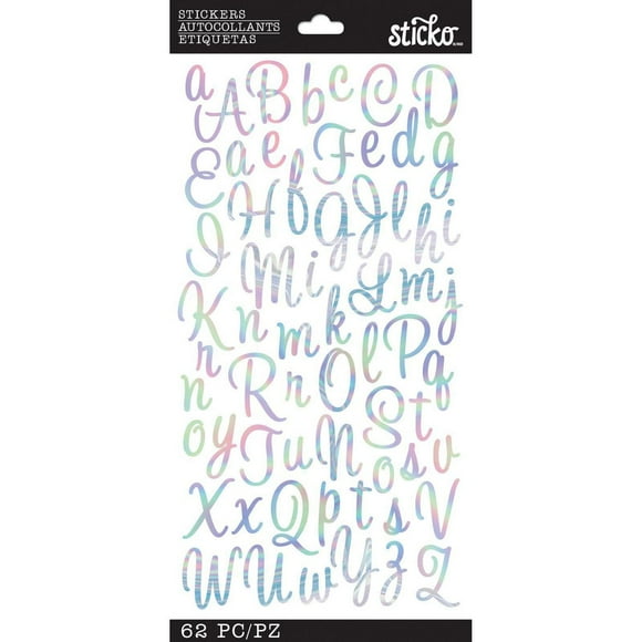 STICKO ABC IRIDESCENT SWEETHEART SCRIPT