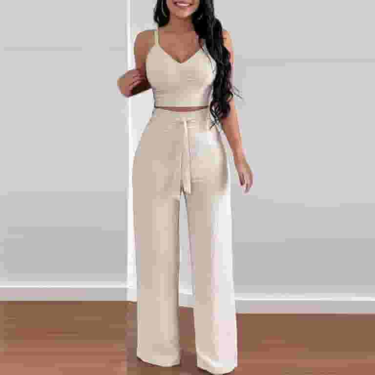 Women's 2 Piece Outfits Clearance Women's Solid Color Two Women's 2 Piece Outfits Clearance Women's Solid Color Two
