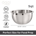 thumbnail image 2 of Oggi 3-Quart Two-Tone Stainless Steel Mixing Bowl with Airtight Lid, 2 of 7