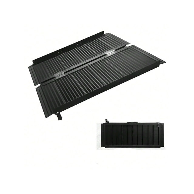Bingirl 2FT Portable Wheelchair Ramp With Handle Non-Slip Aluminum Folding Handicap Wheelchair Ramp Threshold Ramps For Home Steps Doorways Curbs Stairs 800 LBS Capacity