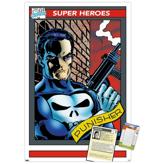 Marvel Trading Cards - Punisher Wall Poster, 14.725" x 22.375"