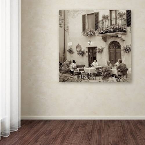 Trademark Fine Art "Tuscany Caffe VI" Canvas Art by Alan Blaustein