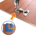 thumbnail image 5 of ODOMY 35mm Drilling Door Locator Concealed Hinge Jig Drill Guide Boring Hole Drill Guide, 5 of 9
