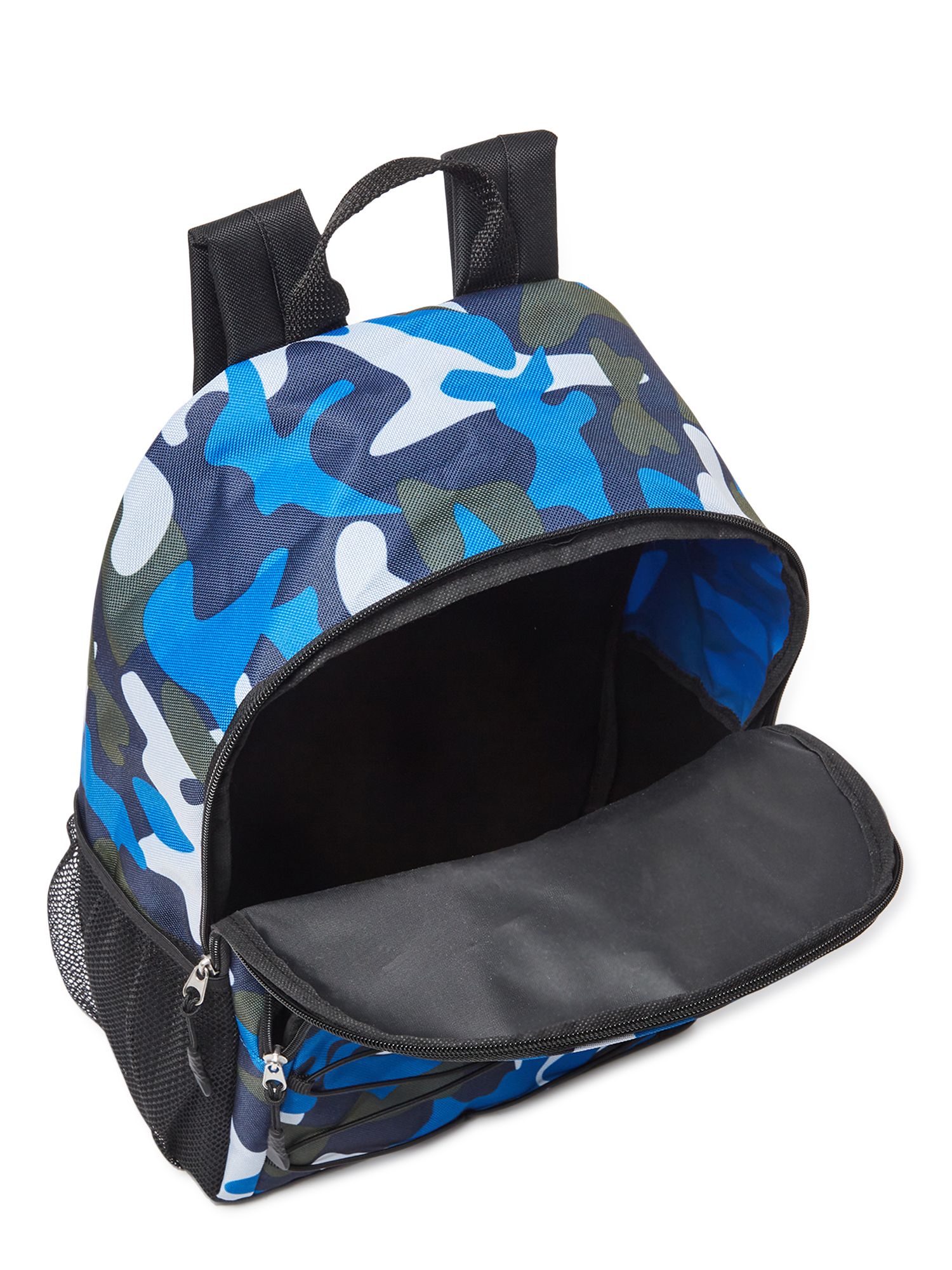 Wonder Nation Kids' Grey Colorblock Blue Camo Galaxt Print 3-Pack Backpacks