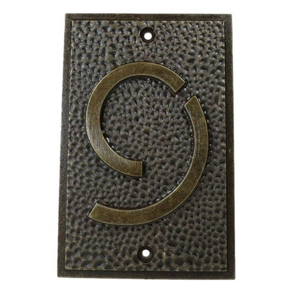 Frank Lloyd Wright Exhibition House Address Number 9 Nine Wall Door Plaque Plate