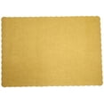 thumbnail image 2 of hoffmaster 310560 paper placemat, 13-1/2" length x 9-1/2" width, scalloped edge, glittering gold (case of 1000), 2 of 2