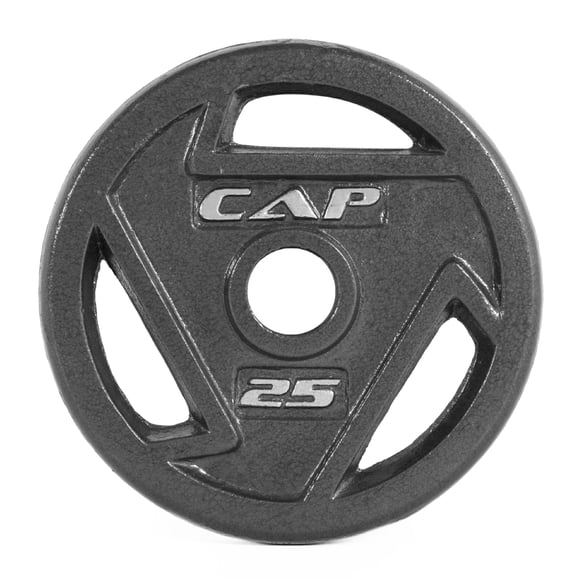 Plato de pesas CAP Barbell Olympic de hierro fundido, 11,3 kg, individual
