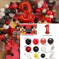 thumbnail image 4 of Disney-decoración para fiesta de cumpleaños de Mickey Mouse para niños, arco de globo rojo para Baby Shower, suministros de fiesta de Minnie Mouse, juguetes de aire, regalos, 4 of 4