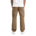 thumbnail image 3 of Men's Multi Pocket Work Pants Straight Leg Drawstring Waist Loose Fit Outdoor Hiking Breathable Cargo Trousers, M, 3 of 5