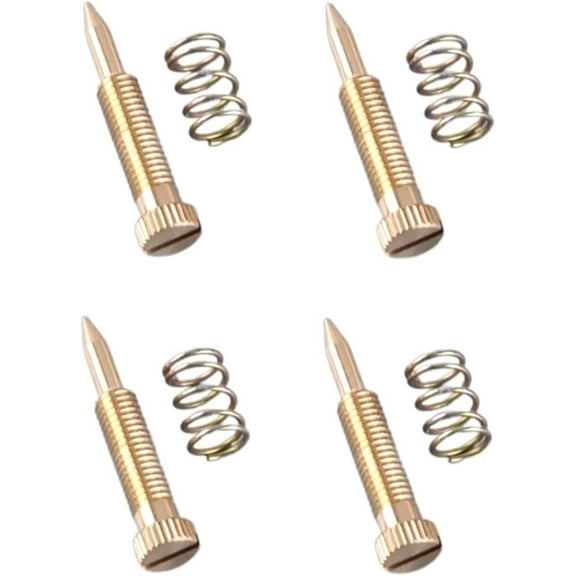Applicable to jfqm 4pcs Or 8pcs Idle Air Mixture Screw and Spring Fit for Ford 2100 2150 4300 4350 Holley 1bbl Carburetor (Color : 4pcs)