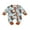 Blue, variant on Suealasg Western Newborn Baby Boys Jumpsuit Long Sleeve Cow Print Zipped Romper Bodysuits 3 6 12 Months Infant Autumn Country Coming Home Clothes